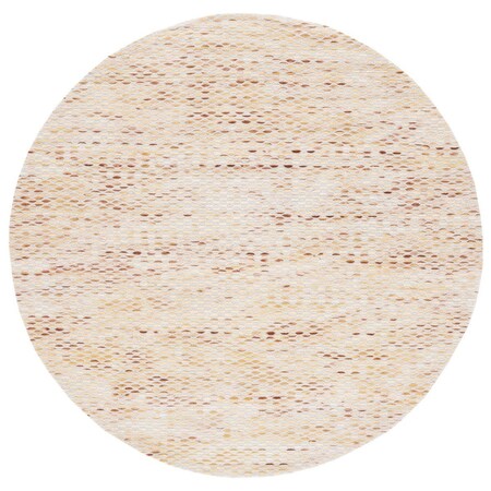 Safavieh 6 x 6 ft. Marbella Contemporary Flat Weave Round Rug; Yellow & Ivory MRB904D-6R